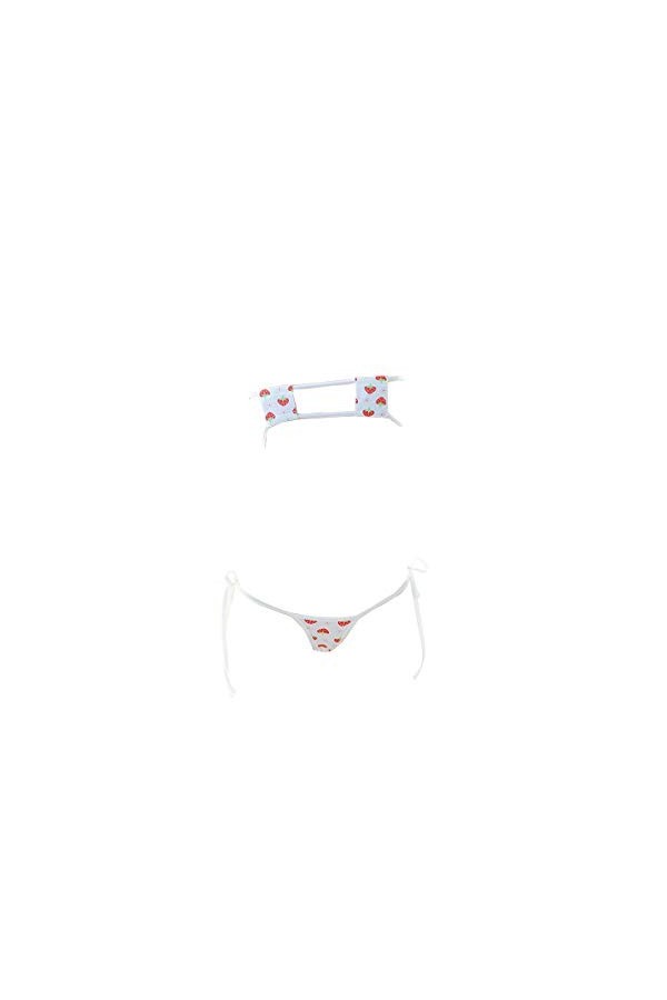 SINMIUANIME Femmes Lingerie Sexy Anime Jeu de Rôle Lingerie Lolita Mignon Microbikini Suit Kawai Soutien-gorge et Culotte, No