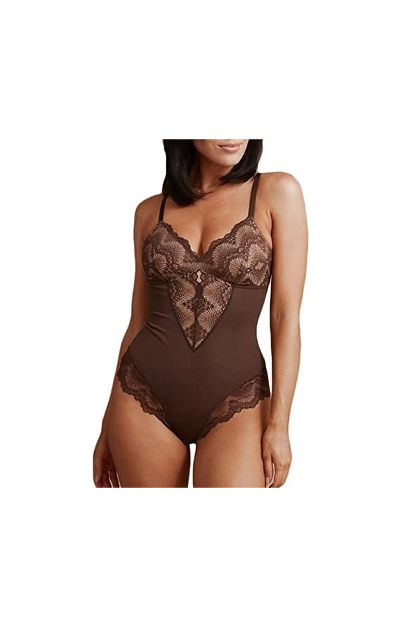 Fulidngzg Lingerie sexy pour femme - Lingerie sexy en dentelle - Lingerie gainante élégante - Nuisette transparente - Sous-vê