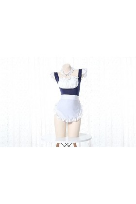 Générique Costume Cosplay Sexy Femme, Ensemble Lingerie Jeu de Rôle, Body Babydoll Sous-Vêtements Uniforme Femme de Ménage 0