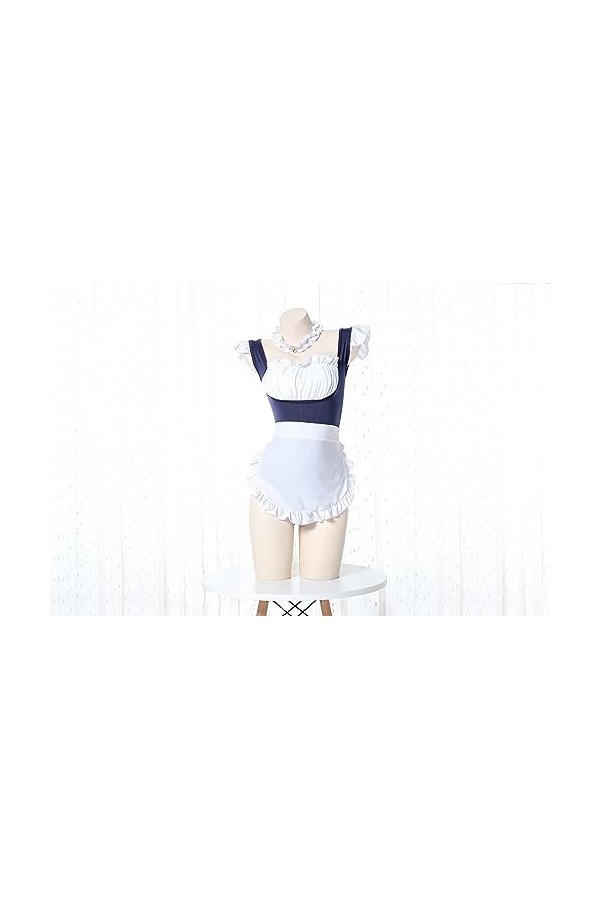 Générique Costume Cosplay Sexy Femme, Ensemble Lingerie Jeu de Rôle, Body Babydoll Sous-Vêtements Uniforme Femme de Ménage 0