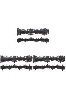 SOIMISS 3 Paires Dames Costumes Jarretières De Mariage Blanc De Bal Costume sous-Vêtements De Mariage Jarretières Jarretière 