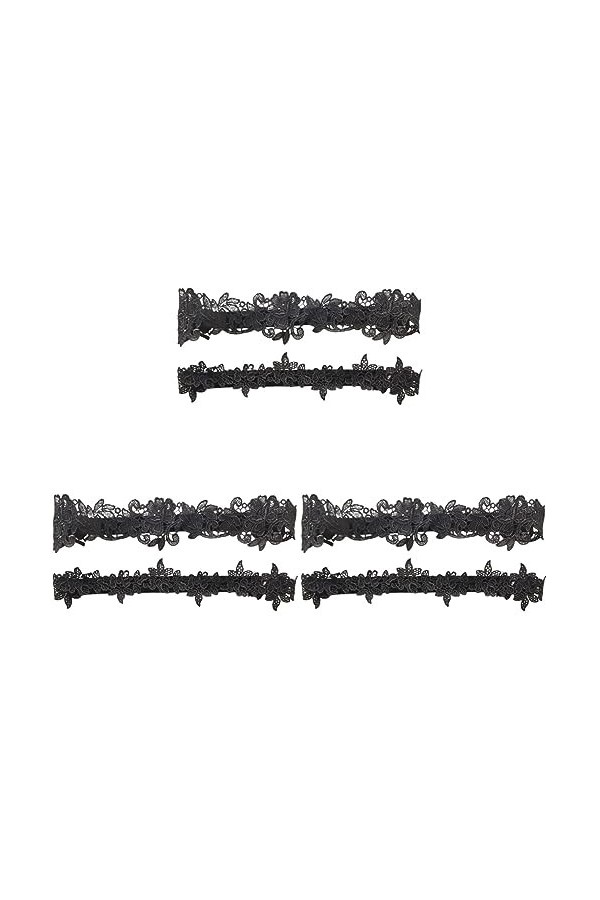 SOIMISS 3 Paires Dames Costumes Jarretières De Mariage Blanc De Bal Costume sous-Vêtements De Mariage Jarretières Jarretière 