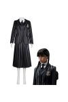 Robe Mercredi Addams pour fille, déguisement Mercredi Addams, tenue pour femme, Mercredi Addams, costume robe, uniforme Never