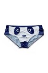 HYQPAI Slip Homme sous-vêtement Polyester Taille Basse Slip Bikini Imprimé Animalier Mignon Panda Confortables Culotte Color: