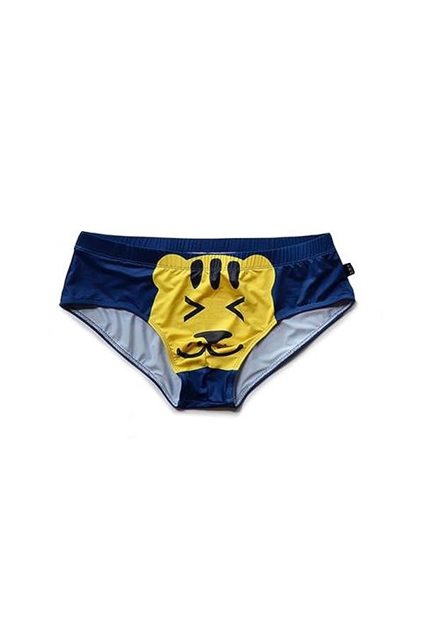 HYQPAI Slip Homme sous-vêtement Polyester Taille Basse Slip Bikini Imprimé Animalier Mignon Panda Confortables Culotte Color: