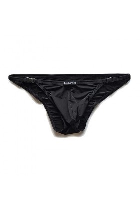 HYQPAI Slip Homme Sexy sous-vêtements Transparent Respirant Hip Briefs Bikini Pouch Enhancing Mince Strings Color:Blue,Size:X