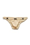 HYQPAI Slip Homme Sexy sous-vêtements Transparent Respirant Hip Briefs Bikini Pouch Enhancing Mince Strings Color:Blue,Size:X