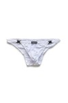 HYQPAI Slip Homme Sexy sous-vêtements Transparent Respirant Hip Briefs Bikini Pouch Enhancing Mince Strings Color:Blue,Size:X