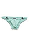 HYQPAI Slip Homme Sexy sous-vêtements Transparent Respirant Hip Briefs Bikini Pouch Enhancing Mince Strings Color:Blue,Size:X