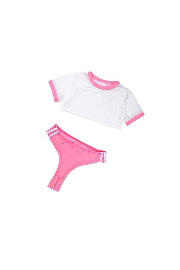 YUANMO Ensemble de 2 pièces pour femme et fille - Uniforme japonaise - Ensemble de lingerie avec string