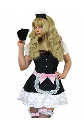 Yummy Bee - Costume de soubrette - Tenue de soubrette française pour femme - Costume dhorreur rocheux grande taille 48-50 