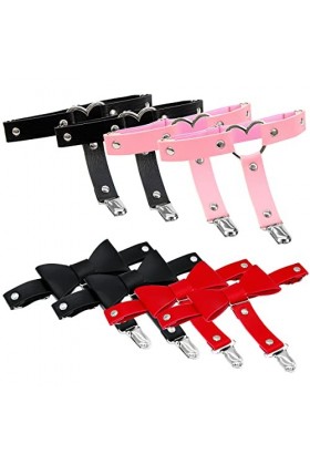 8 Pcs Réglable Élasticité Jambe Harnais,WideSmart Cuisse Anneau Harnais Jarretelles Jarretelles de Jambe Jarretelles Anneau d