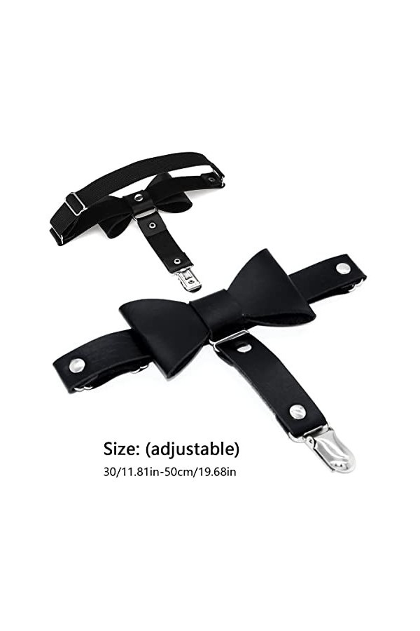 8 Pcs Réglable Élasticité Jambe Harnais,WideSmart Cuisse Anneau Harnais Jarretelles Jarretelles de Jambe Jarretelles Anneau d