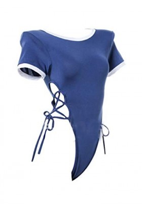 SINMIUANIME Sous-vêtements Lolita pour jeu de rôle avec combinaison et robe de poupée Bleu