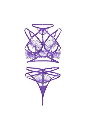 DUHGBNE Soutien-gorge sexy vêtements de nuit broderie sous-vêtements sous-vêtements g plage sous fil sexy infirmière vernis, 