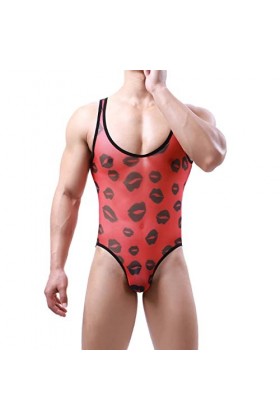 SKFLABOOF Moulant Mankini Homme Érotique Drole Costume Strip-Tease Jockstrap Coquin String Bite Deguisement Borat Slip Transp