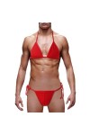 SKFLABOOF Bite Lingerie Gay Jockstrap Transparent Slip Noel Drole Moulant Mankini Coquin Costume Bonbon Deguisement Sexy Hot 