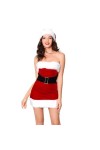Pacienjo Père Noël sexy pour femmes | Cosplay Robe Sexy Ensemble Père Noël,tenues pour femmes adultes, Costume noël à épaules