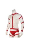 AYAZER Harnais de poitrine sexy pour homme - Ensemble de sous-vêtements élastiques - Sangle dépaule - Costume de scène - Rou