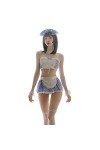 SINMIUANIME Nuisette sexy pour femme - Costume de soubrette japonaise 6932 gris 