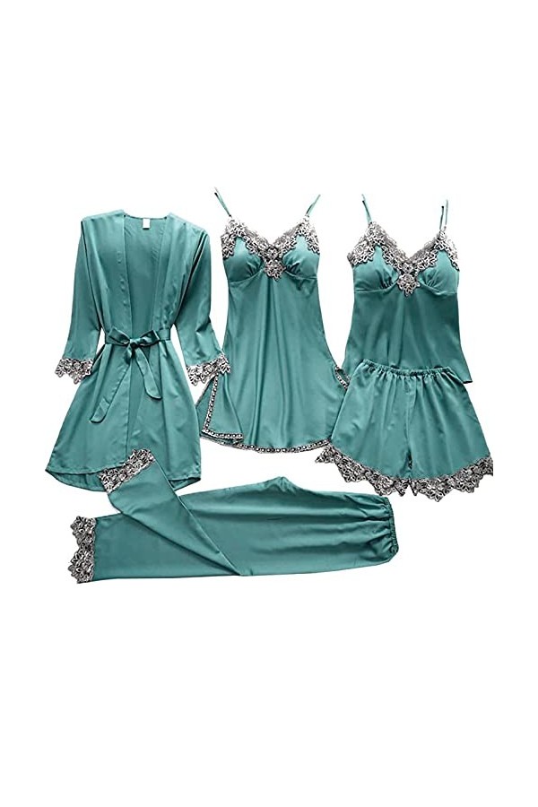 FGUUTYM Lot de 5 bodies sexy pour femme avec robe sexy, vert, XL