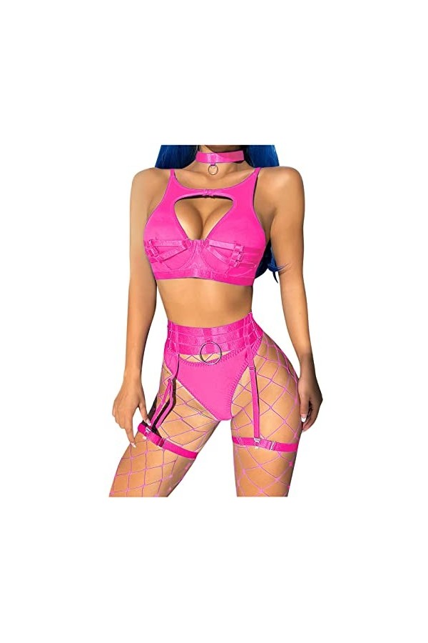 Lingerie Femme Sexy Ensemble Homme Sexy Hot y28.k Femmes Sexy Maille élastique Ceinture Demi jarretière surbuste Haut et Culo
