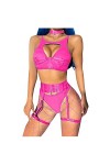 Lingerie Femme Sexy Ensemble Homme Sexy Hot y28.k Femmes Sexy Maille élastique Ceinture Demi jarretière surbuste Haut et Culo