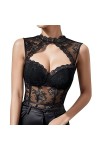 ULLIAN Ensemble Lingerie érotique Nouvelle Dentelle col Rond Dentelle Sexy Sauvage Dos Nu Hot Girl Out of The Street Essentia
