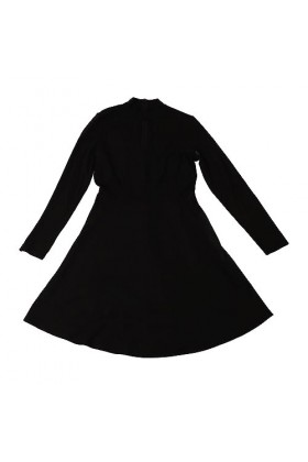 Airshi Manches Longues Robe Couleur Unie Robe Tendance Taille Froncée Simple Décontracté pour Femme Rencontres Shopping 1 