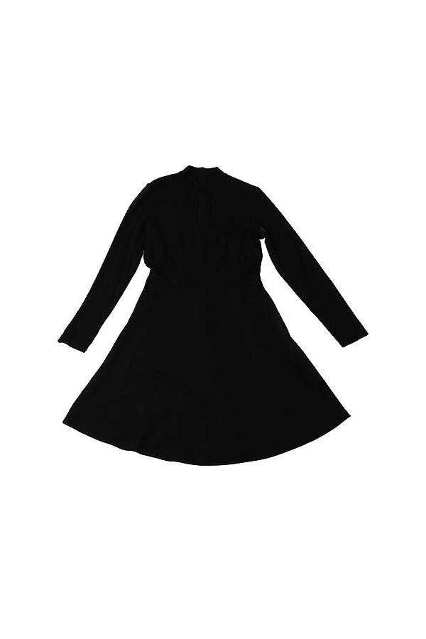 Airshi Manches Longues Robe Couleur Unie Robe Tendance Taille Froncée Simple Décontracté pour Femme Rencontres Shopping 1 