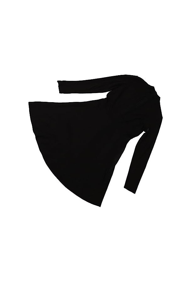 Airshi Manches Longues Robe Couleur Unie Robe Tendance Taille Froncée Simple Décontracté pour Femme Rencontres Shopping 1 