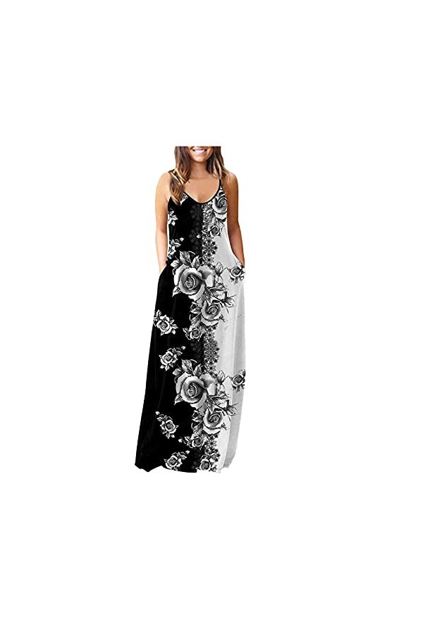 liaddkv Robes dété pour femme - Élégante - Pour mariage - Robe de soirée - Robe dété pour fille - Rockabilly - Robe de bal 