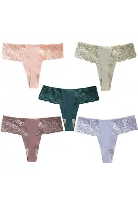 HMLOPX Daily Wear Lot de 5 Tongs en Dentelle Taille Basse for Femme Color : Mix 2, Size : XL-XLarge 