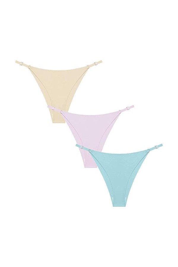 HMLOPX Daily Wear String String for Femme Culotte Taille Basse sans Couture sous-Vêtements Confortable Entraînement No Show S