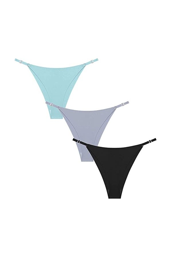 HMLOPX Daily Wear String String for Femme Culotte Taille Basse sans Couture sous-Vêtements Confortable Entraînement No Show S