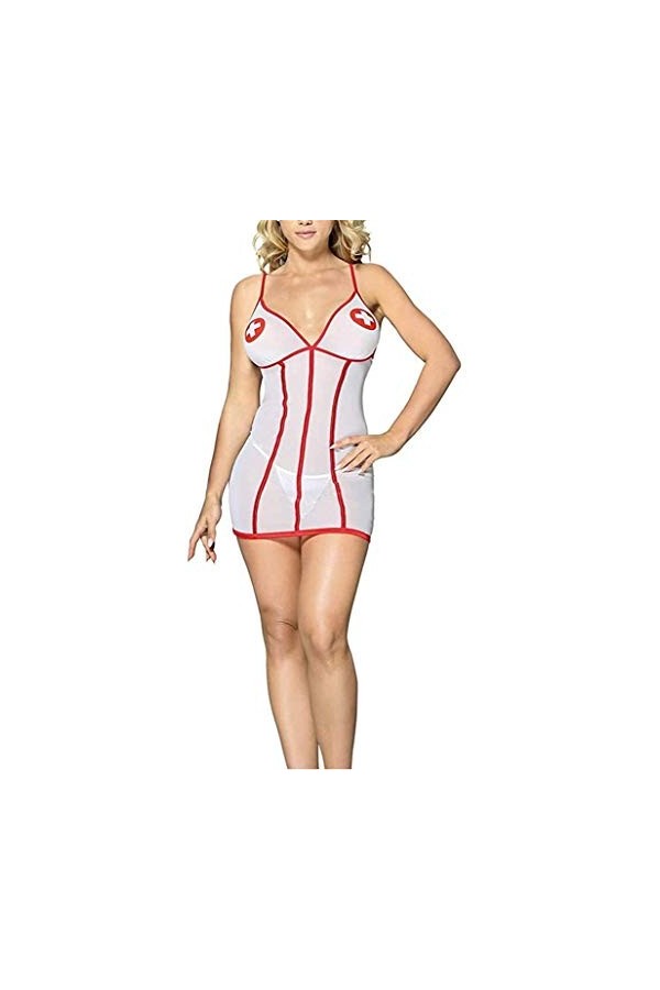 NAVARCH Sexy Woman Outfit Nurse Lingerie Fancy Dress Nurses Costume Sexy Nurse Costumes Naughty Nurse Outfit Fancy Dress Part