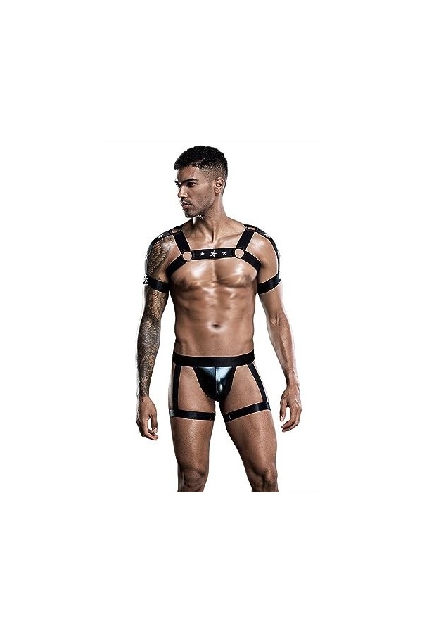 PSKSER Ensembles de Lingerie pour Hommes Gay Cross-Dressing Sissy Crossdresser Vêtements Taille Unique Adulte Discothèque Bar