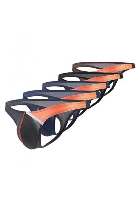 String Homme Sexy Hot Dentelle Slips Boxer 5 Pack hommes taille basse Underpant bloc de couleur sous-vêtements respirants pan