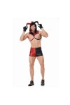 Costume de Diable pour Hommes Adultes Vêtements Daspect Mouillé Costume Musculaire Cosplay Drôle Halloween Carnaval de La St