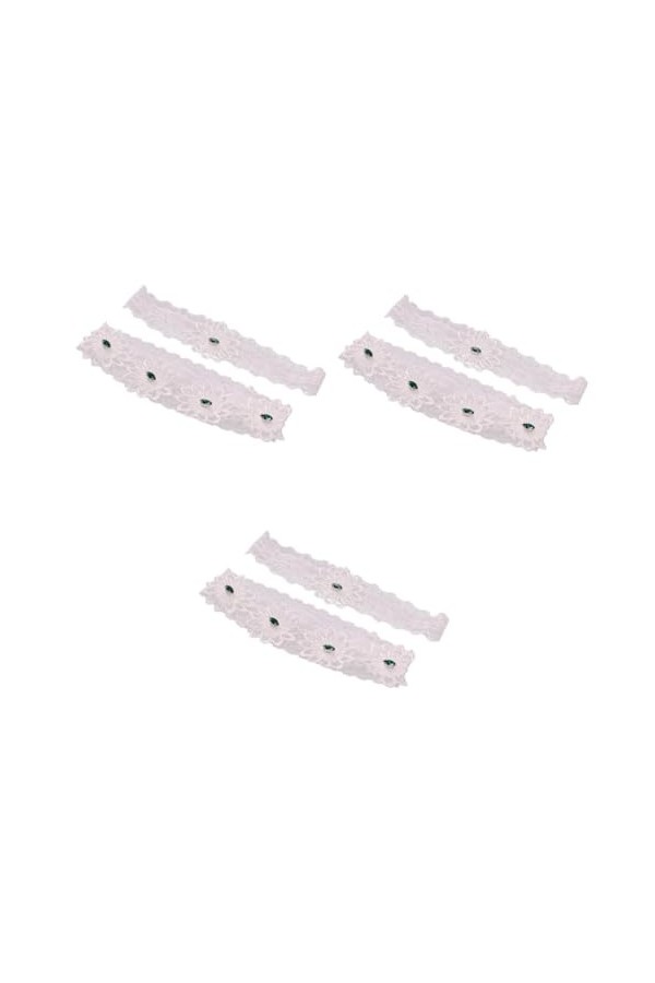 ifundom 1 Paire De Jarretelles De Mariée en Strass