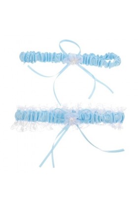 Abaodam 2 Pièces Jarretière De Mariée Jarretières Vintage Jarretelles Extensibles Porte-Jarretelles De Mariage Jarretières Fl