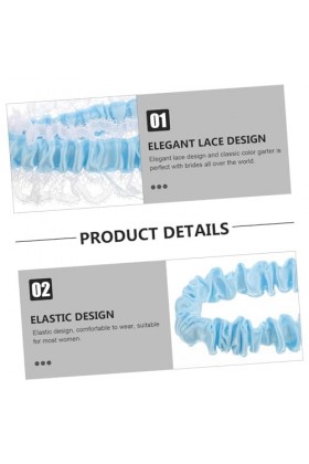 Abaodam 2 Pièces Jarretière De Mariée Jarretières Vintage Jarretelles Extensibles Porte-Jarretelles De Mariage Jarretières Fl