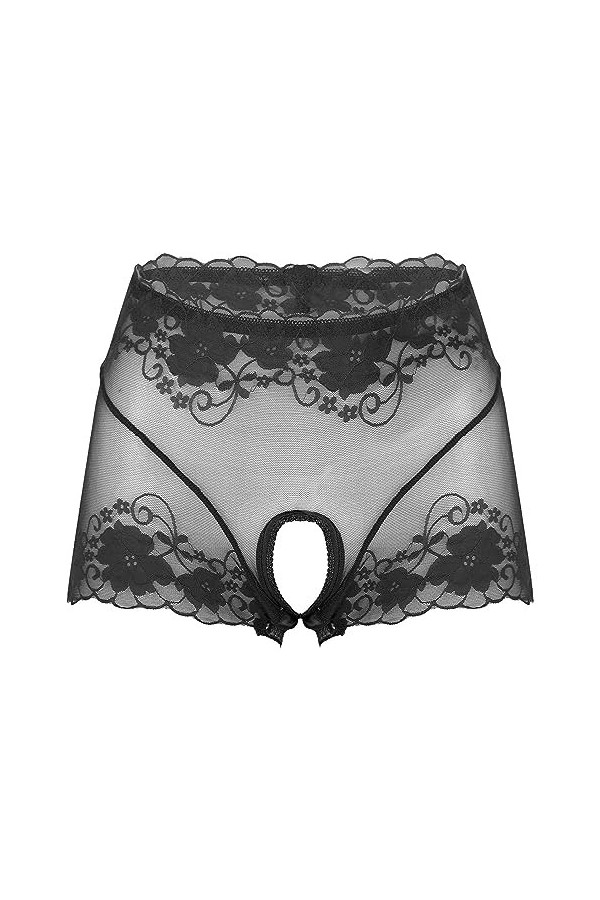 VENEZIANA Culotte for Femme, Maille Transparente à Travers la Culotte de Lingerie Color : Nude, Size : Medium 