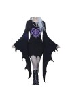 VIRACIN Robe Gothique Vintage à Manches évasées pour Femme Mahiru Koizumi Costumes De Cosplay Purple, XXXL 