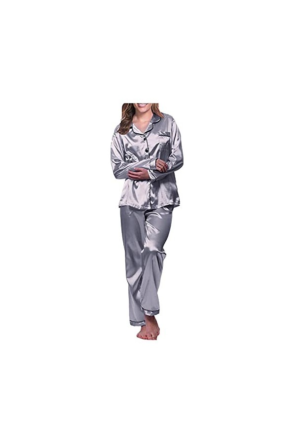 TWIOIOVE Lingerie ludique - Vêtements de nuit - Ensemble pyjama - Lingerie sexy - Cosplay, argenté, XXL