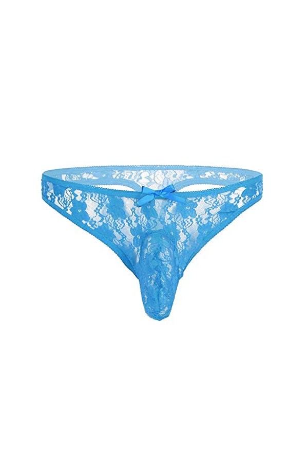 Zshosam Ensemble de lingerie érotique Femme Sexy Sexy Licol Dentelle Culotte Semi Transparent Floral Sous-vêtements T-Back po