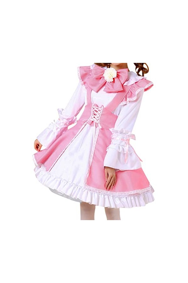 PODOLIXIA Costume de femme dHalloween sexy cosplay femme femme de ménage costume de fête à thème lingerie sexy uniforme écol