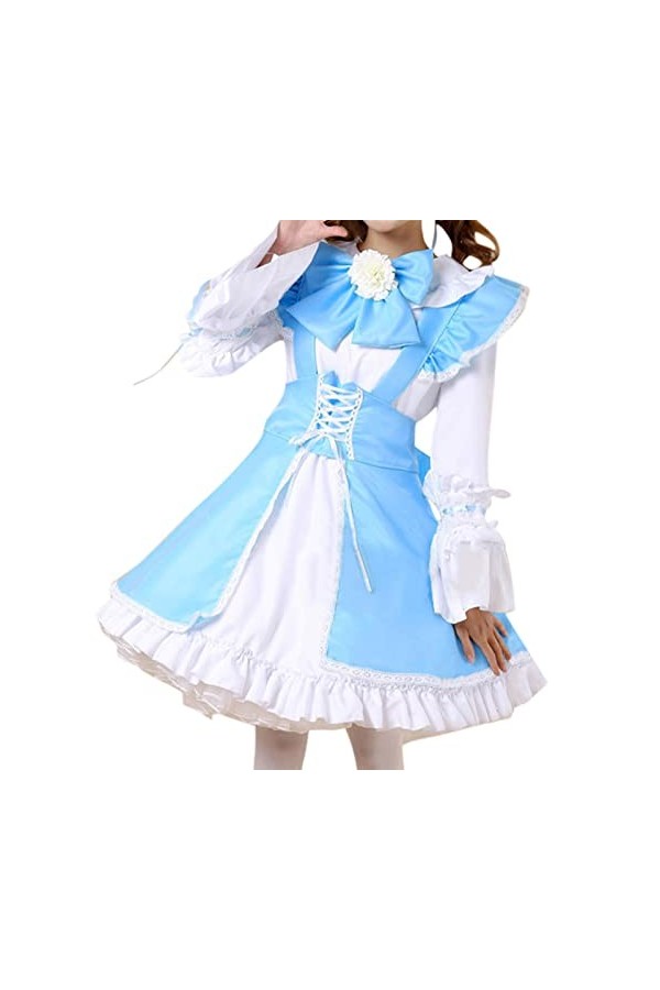 PODOLIXIA Costume de femme dHalloween sexy cosplay femme femme de ménage costume de fête à thème lingerie sexy uniforme écol