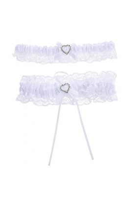 Abaodam 1 Jeu Anneau De Jambe Jarretière Jarretelles Bleues pour La Mariée Jambe De Mariage Pièces De Dame Garderie Dentelle 