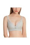 Section Mince pour Femmes de Dentelle de Grande Taille sans Anneau en Acier Respirant Sexy Confortable Soutien-Gorge de Rasse